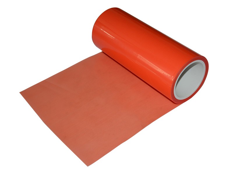 Transparent red, light red rubberized PE film